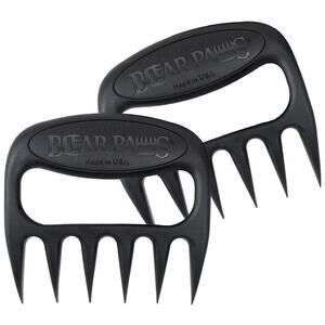 2 Piece Set The Original Bear Paws Meat Shredding Claws, Black, Made in the USA